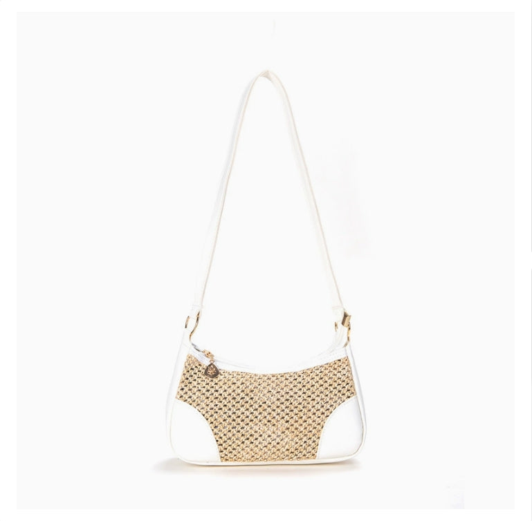 Stylish beach straw bag