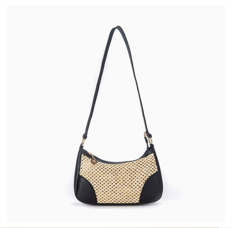 Stylish beach straw bag